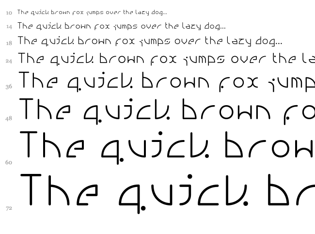 NGfont font waterfall